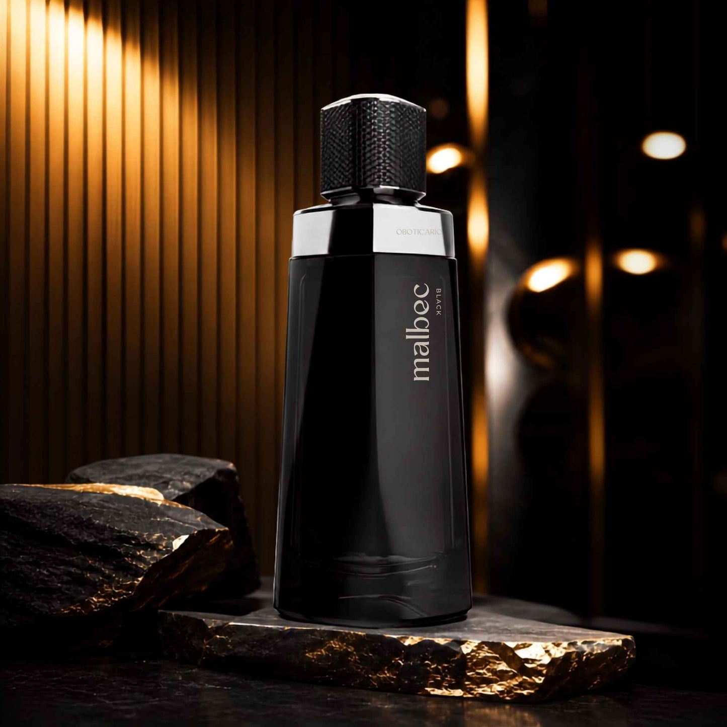 Eau de Toilette Malbec Black O Boticário – mise en scène