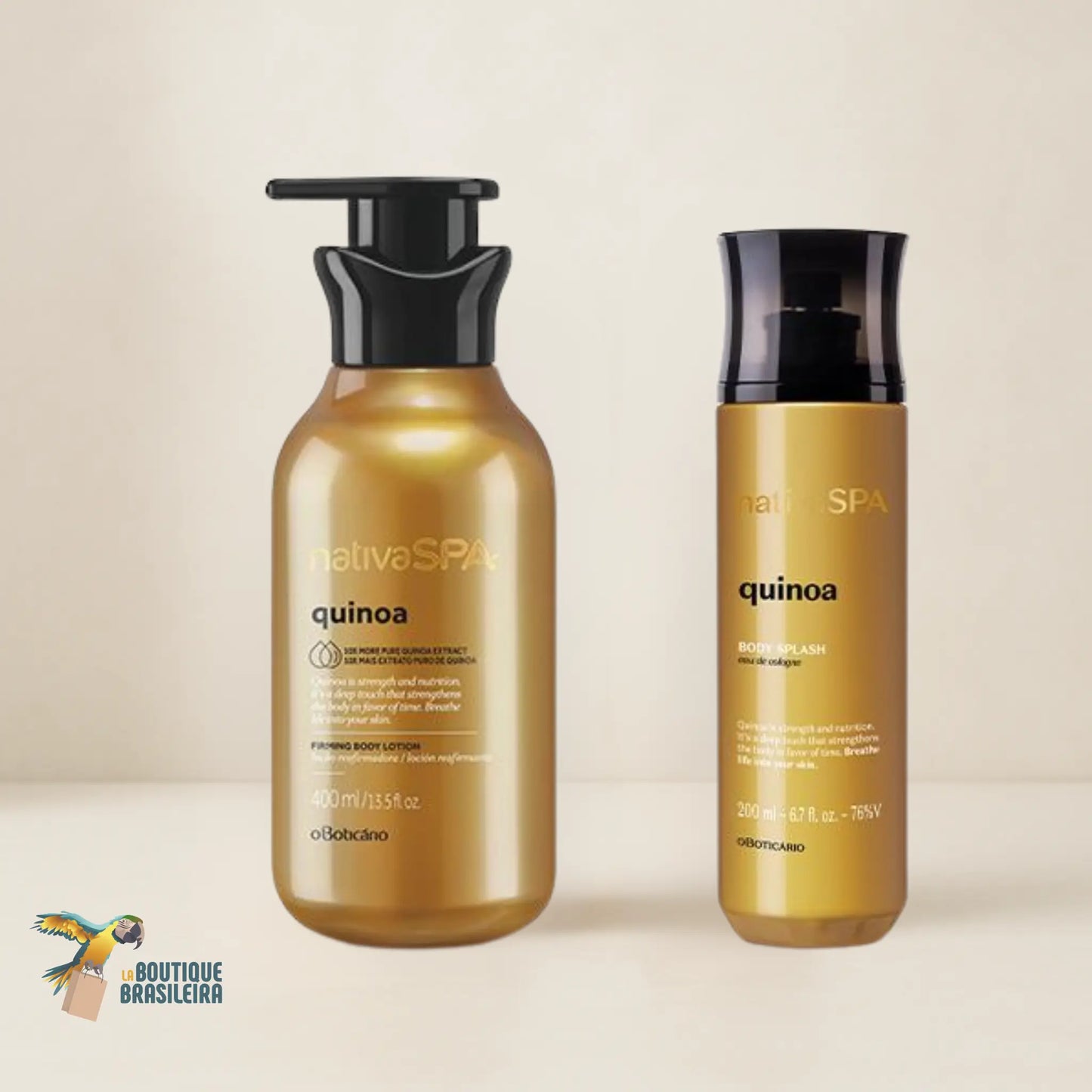 Coffret Cadeau Nativa Spa Quinoa — vue alternative, écrin doré parfumé