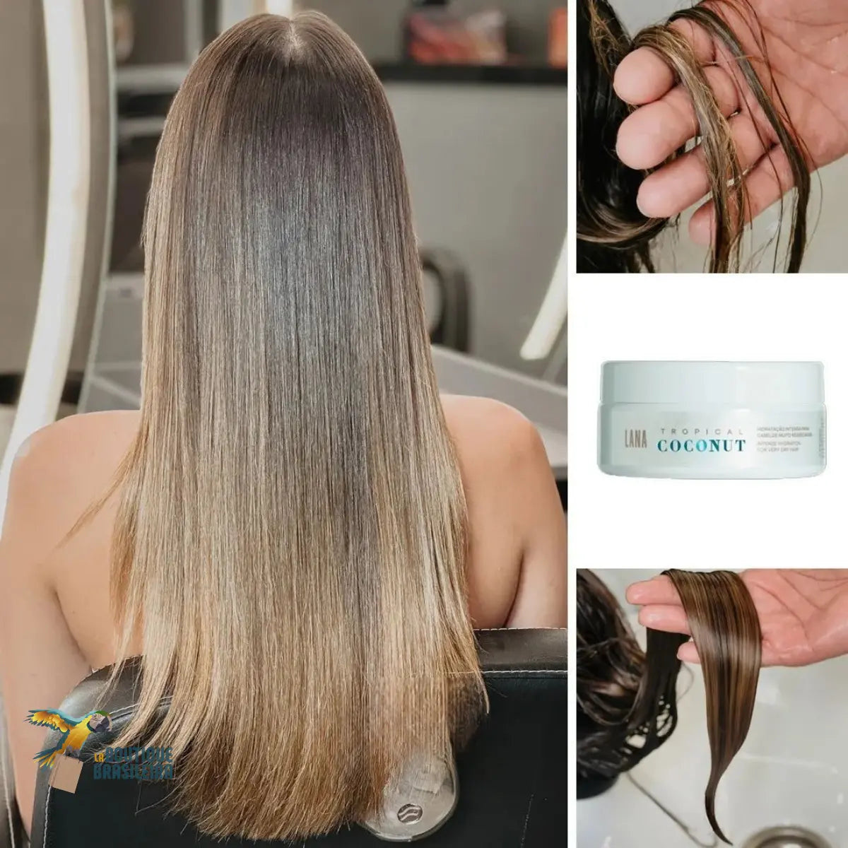 Masque Tropical Coconut 200 g – Lana Brasiles