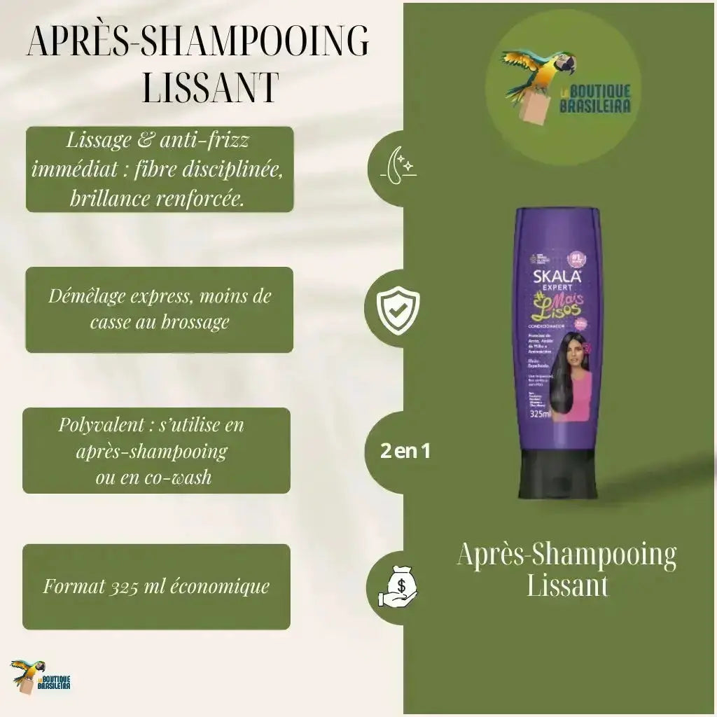 Après Shampooing Lissant Skala Mais Lisos 325 ml – anti-frizz