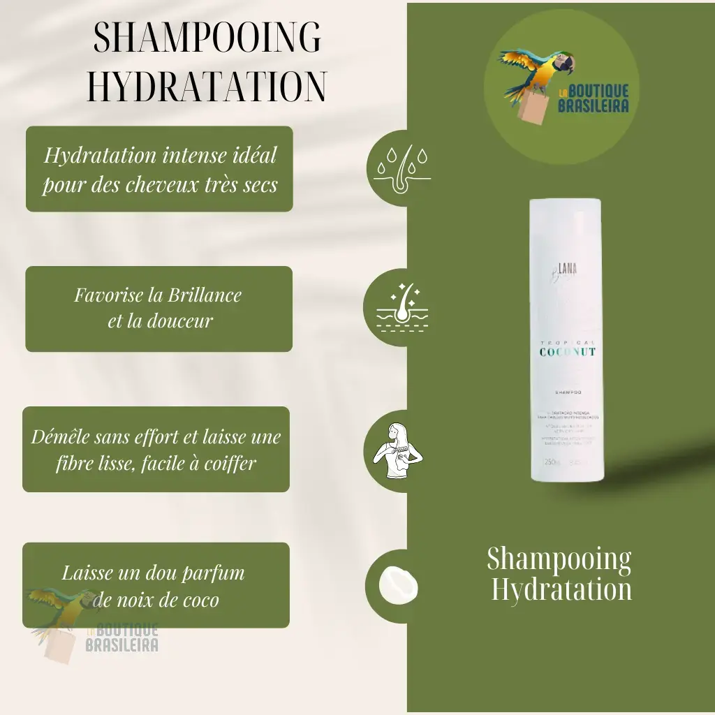 Shampooing Tropical Coconut 250ml – Lana Brasiles