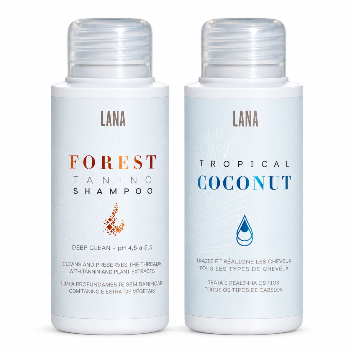 Kit Duo à composer Lana Brasiles — Lissage 100 ml et shampoing