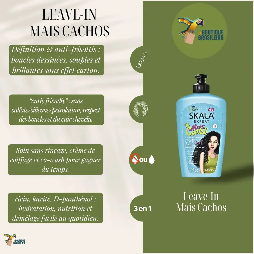 SKALA - Leave in boucles 3-en-1 avec protecteur thermique