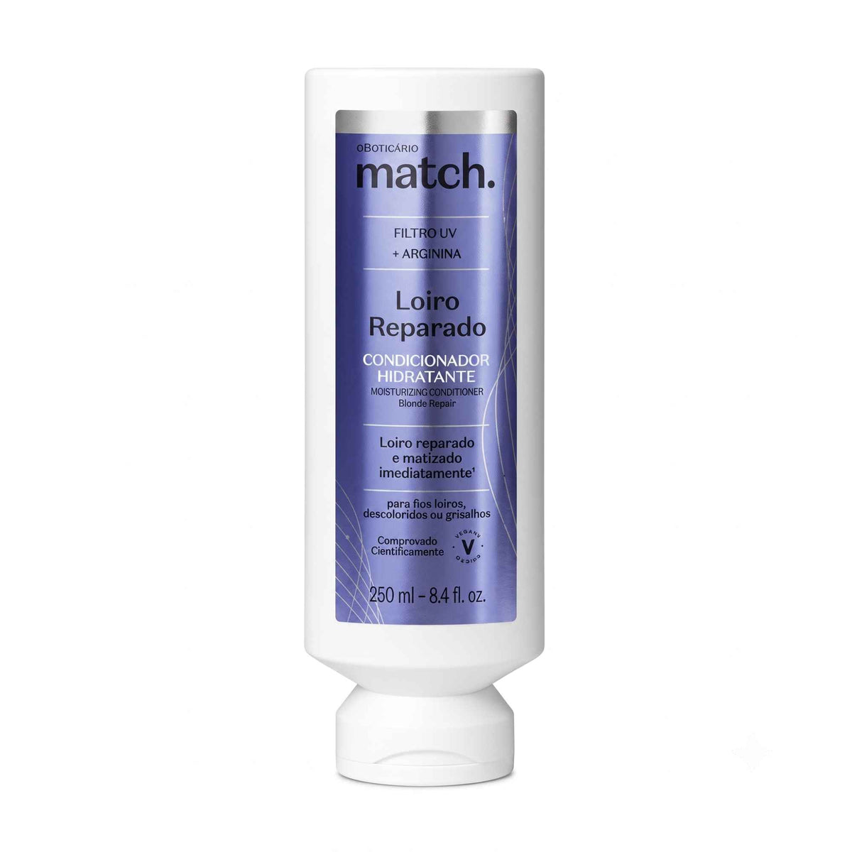 Après-shampoing déjaunisseur Match Proteção dos Loiros 280 ml O Boticário