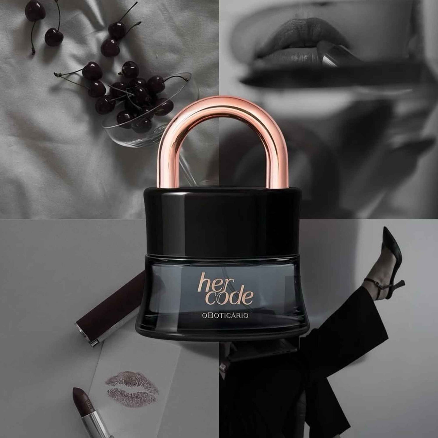 Eau de Parfum Her Code O Boticário – mise en scène
