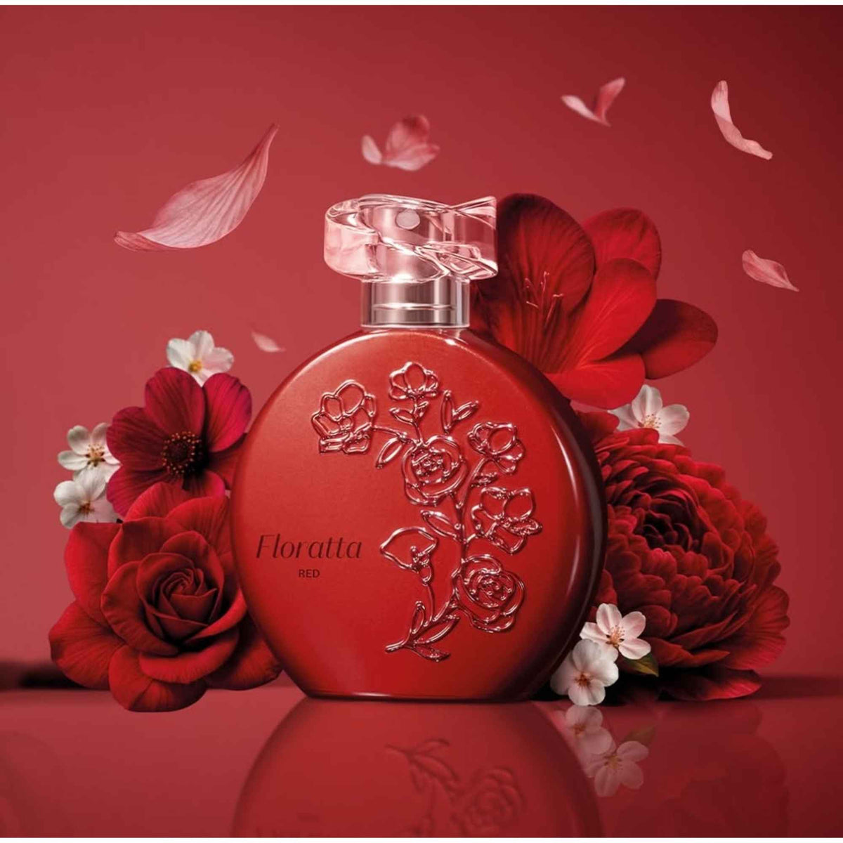 Eau de Toilette Floratta Red O Boticário – mise en scène