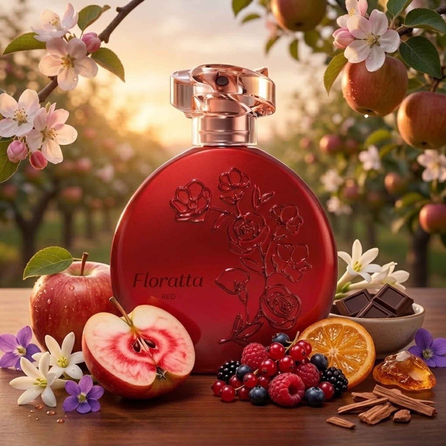 Eau de Toilette Floratta Red O Boticário – mise en scène