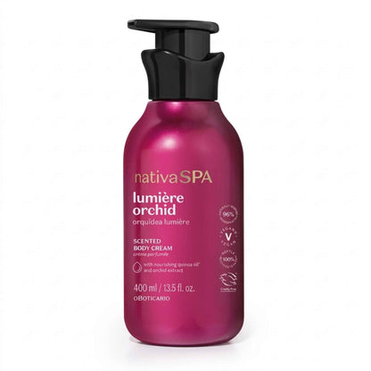 Crème Corps Nativa Spa Orquídea Lumière O Boticário – flacon fond neutre