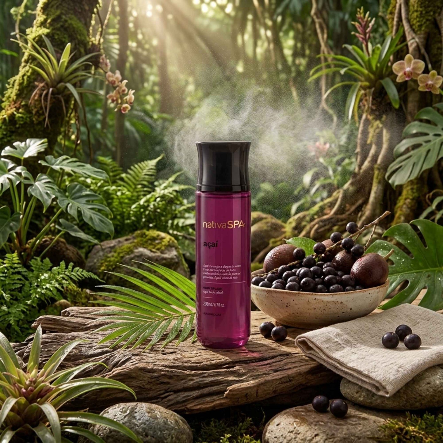 Body Splash Nativa Spa Açaí O Boticário – mise en scène