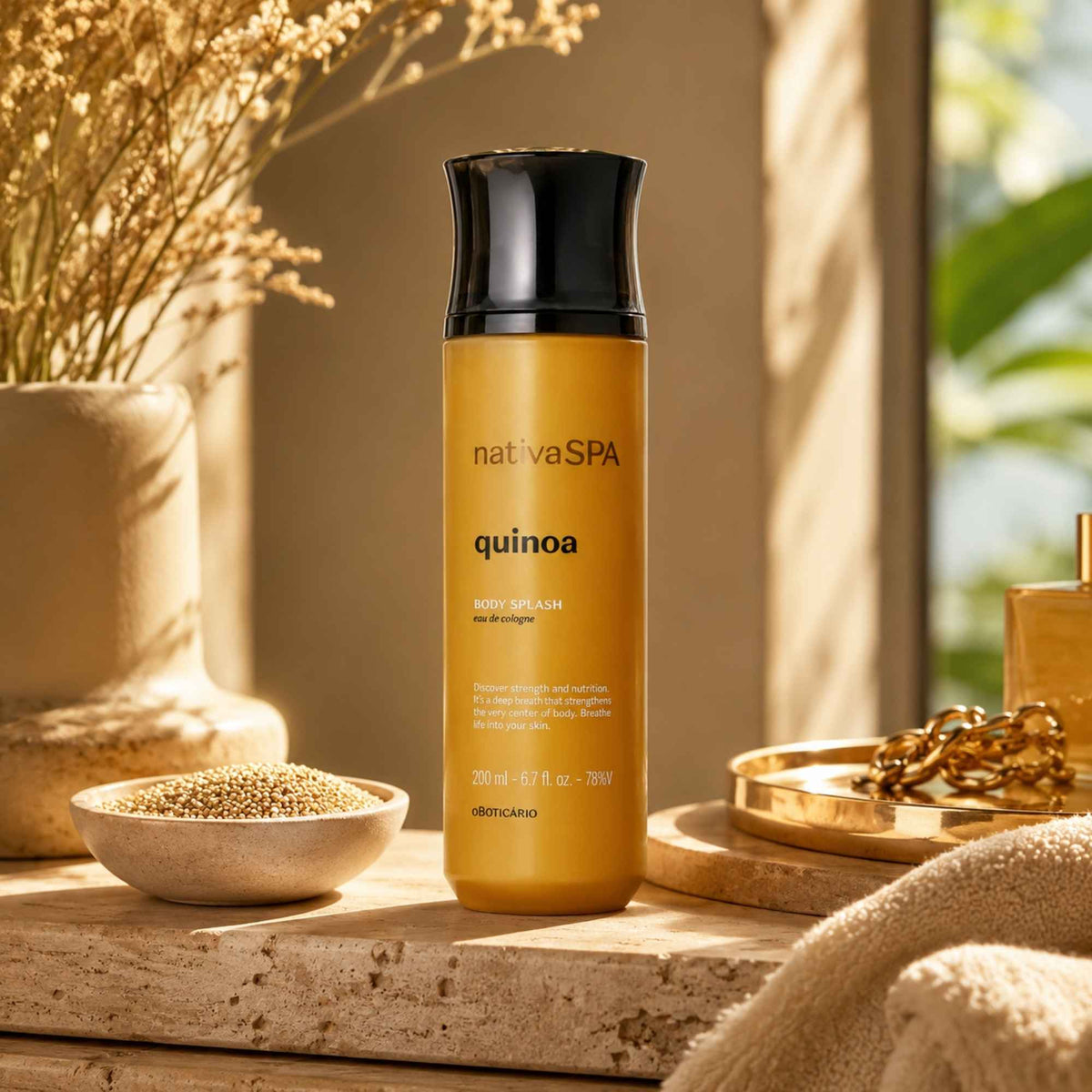 Body Splash Nativa Spa Quinoa O Boticário – mise en scène