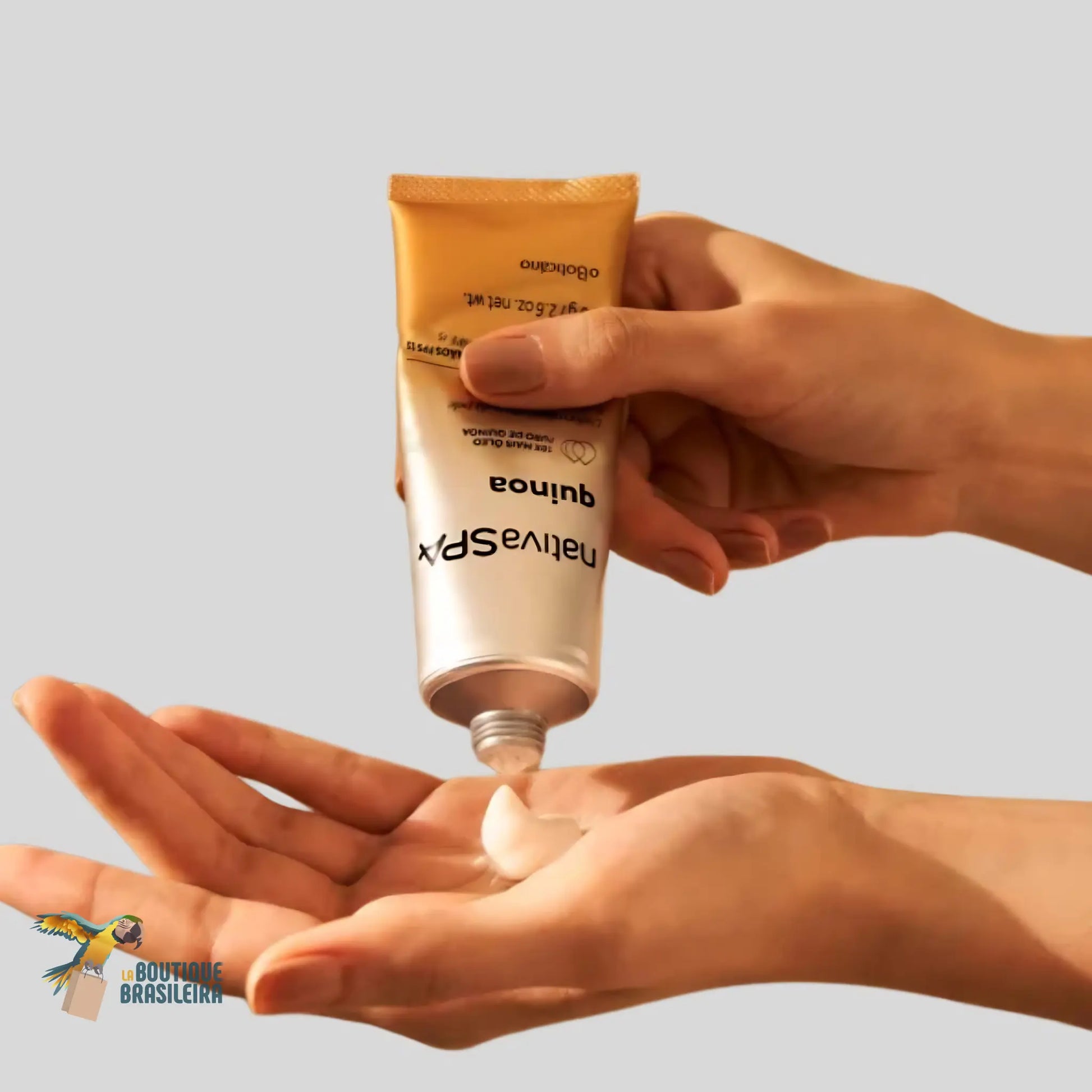 Crème Mains Nativa Spa Quinoa 75 g — tube de profil, format pratique parfumé