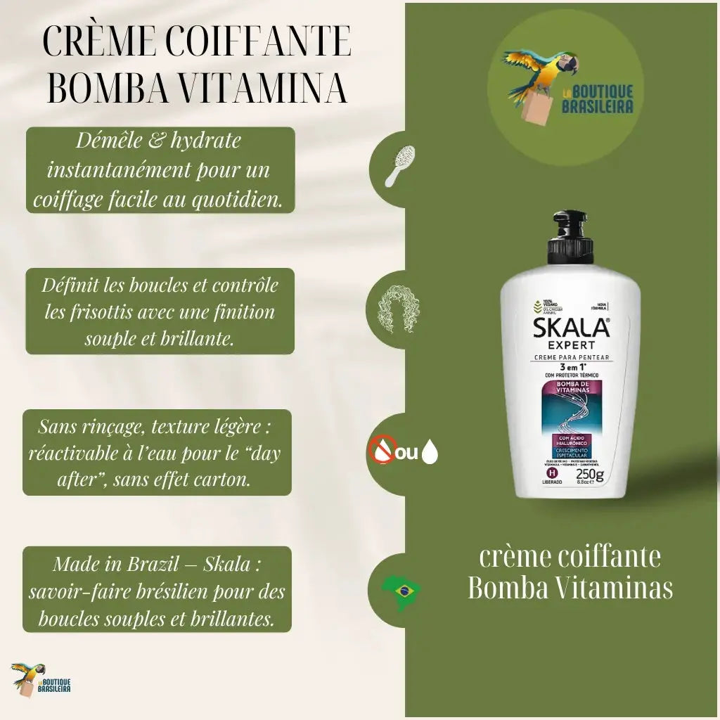 Crème coiffante sans rinçage Bomba de Vitaminas – Skala 250 g