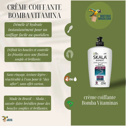 Crème coiffante sans rinçage Bomba de Vitaminas – Skala 250 g
