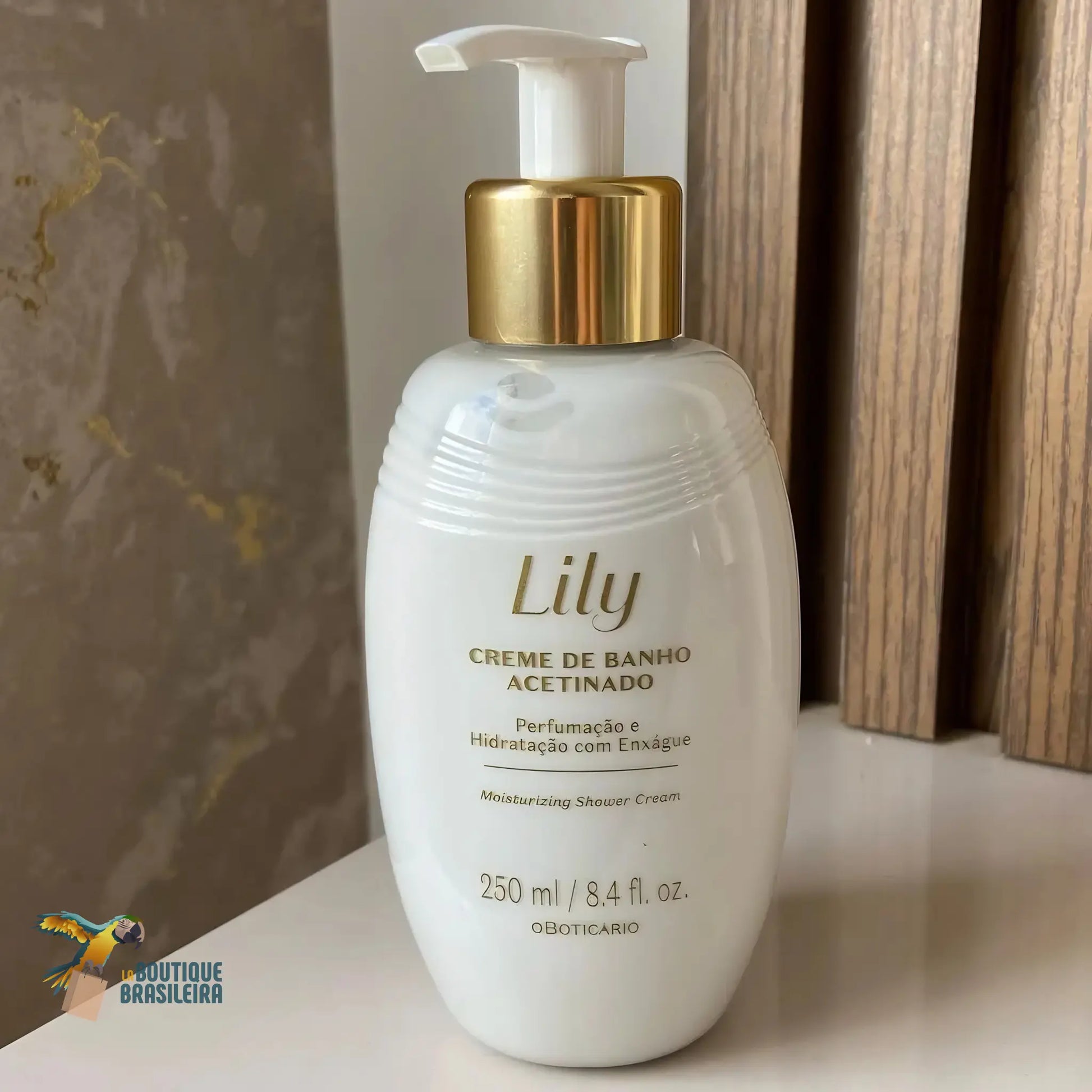 Crème de Douche Satinée Lily 250 ml — flacon de profil, fragrance Lily