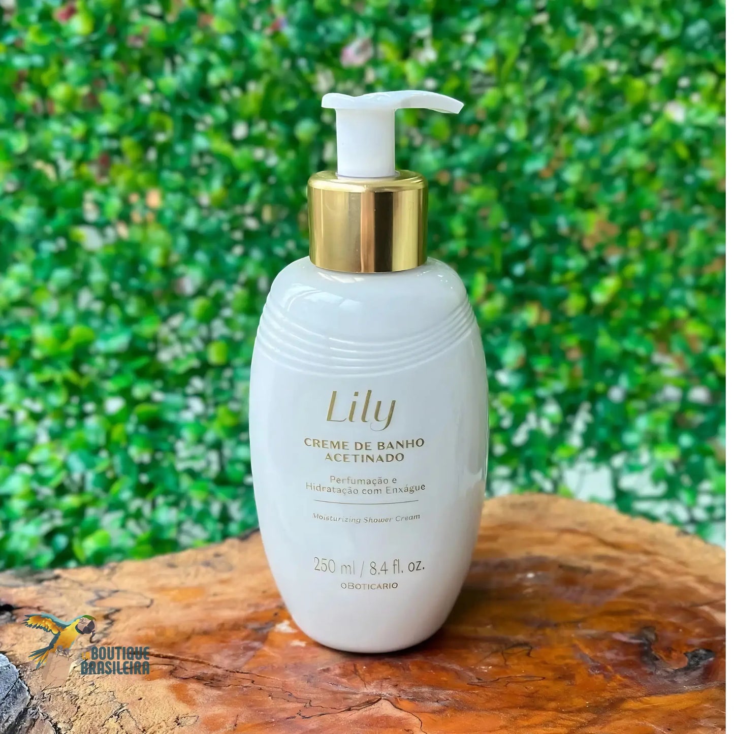 Crème de Douche Satinée Lily 250 ml — vue arrière étiquette O Boticário