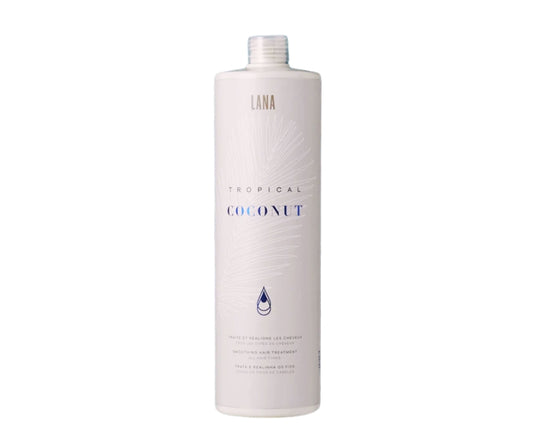 Lissage Tropical Coconut de Lana Brasiles – soin capillaire professionnel enrichi à l’huile de coco pour des cheveux lisses, nourris et brillants