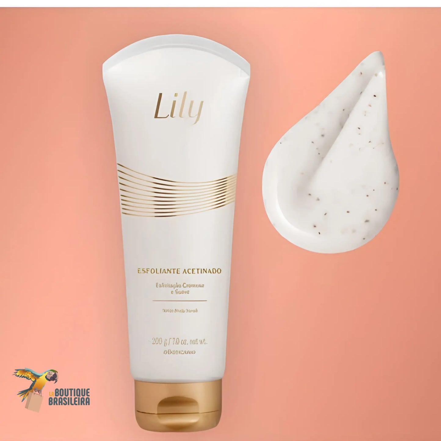 Gommage Corps Satiné Lily 200 g — pot de profil, exfoliant doux fragrance Lily