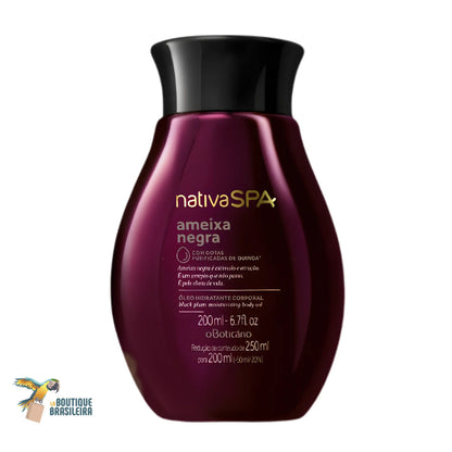 Huile Corps Hydratante Nativa Spa Ameixa Negra 200 ml O Boticário — flacon fond blanc