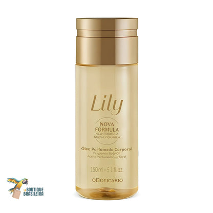 Huile Corps Parfumée Lily 150 ml O Boticário — flacon spray fond blanc