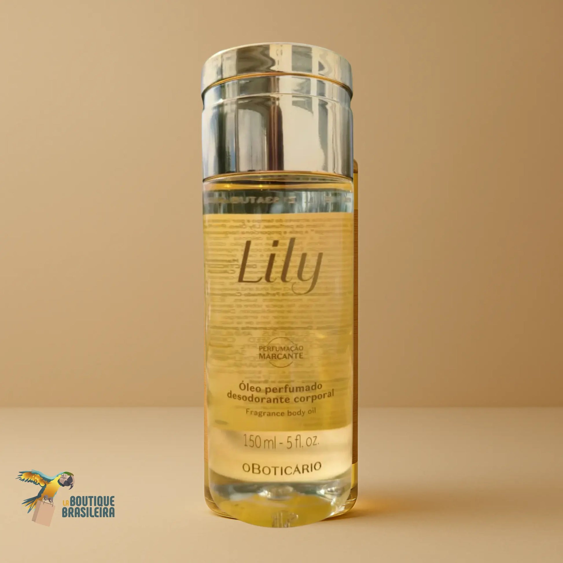 Huile Corps Parfumée Lily 150 ml — flacon spray de profil, fragrance Lily