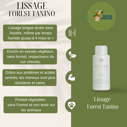 Flacon du Lissage Brésilien Forest Tanino de Lana Brasiles – soin lissant professionnel