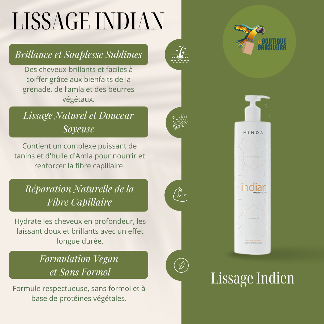 Lissage indien Indian Minoa 1 L