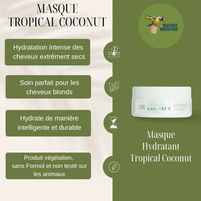 Masque Hydratant Tropical Coconut Lana Brasiles 200g