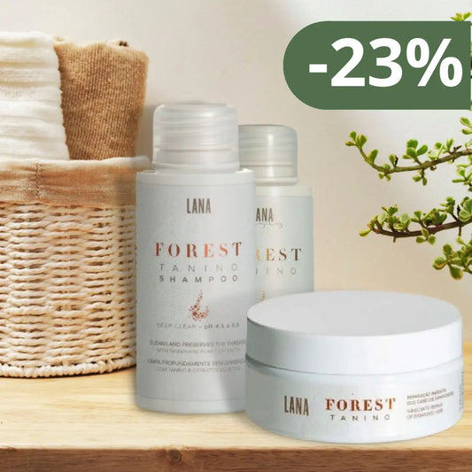 Kit Forest Tanino Lissage Brésilien 2x100ml + Masque Réparateur 200G Lana Brasiles