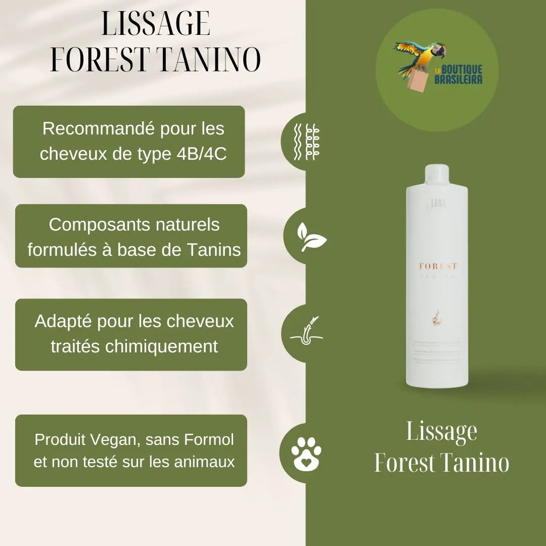 Lissage Brésilien Forest Tanino 1L - Lana Brasiles