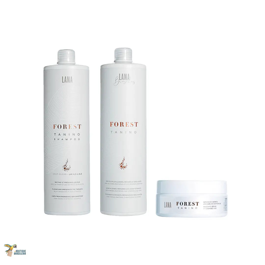 Kit Lissage Brésilien Forest Tanino 1L étapes 1 et 2 + Masque Forest Tanino 200g