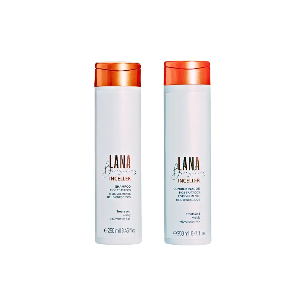 Kit Inceller – Shampooing 250 ml + Après-shampooing 250 ml (Lana Brasiles)