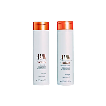 Kit Inceller – Shampooing 250 ml + Après-shampooing 250 ml (Lana Brasiles)
