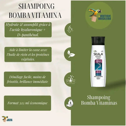 Shampoing SKALA - Bomba Vitaminas 325ml | Hydratation & force