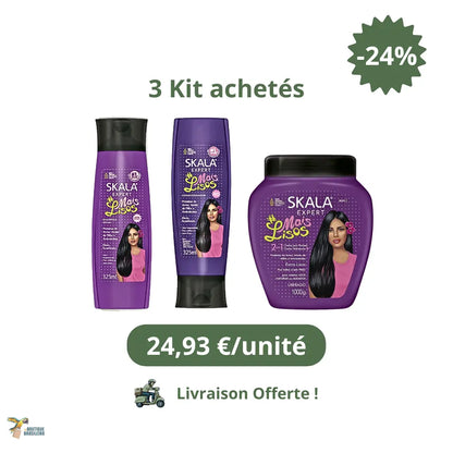 Kit Skala #Mais Liso shampoing + après shampoing + masque