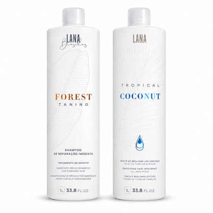 Kit Duo à composer Lana Brasiles — Lissage 1 L et shampoing