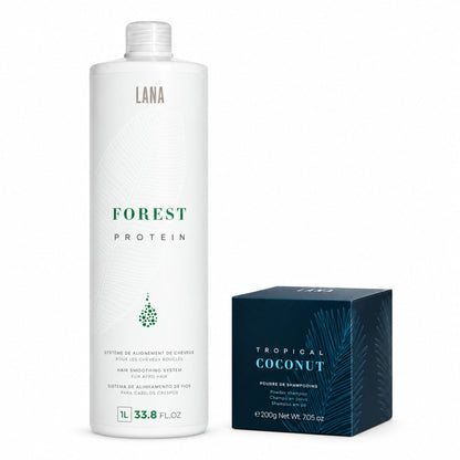 Kit Duo à composer Lana Brasiles — Lissage 1 L et shampoing