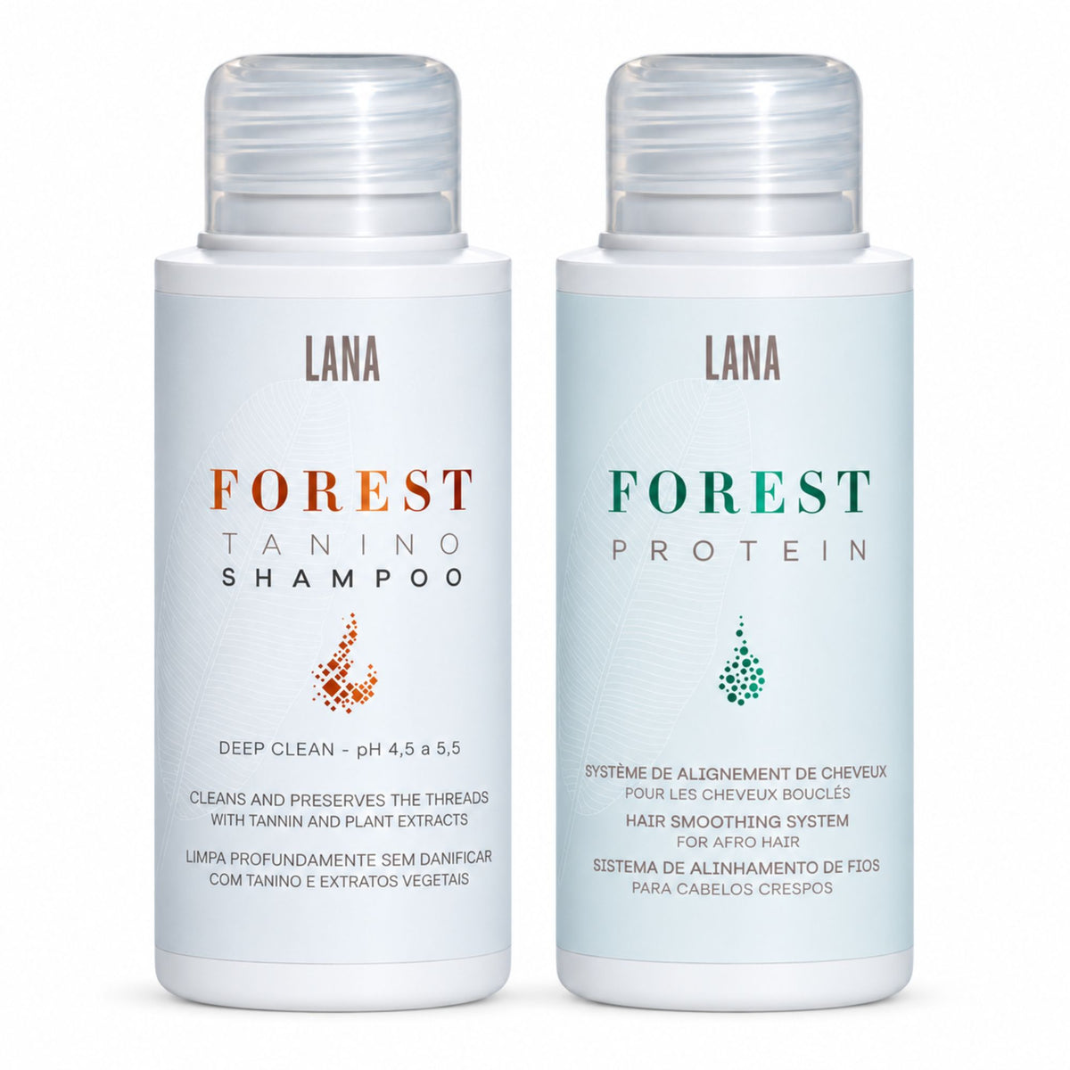 Kit Duo à composer Lana Brasiles — Lissage 100 ml et shampoing