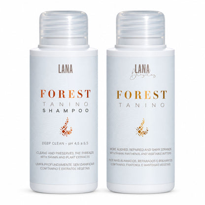 Kit Duo à composer Lana Brasiles — Lissage 100 ml et shampoing