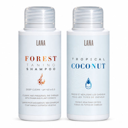 Kit Duo à composer Lana Brasiles — Lissage 100 ml et shampoing
