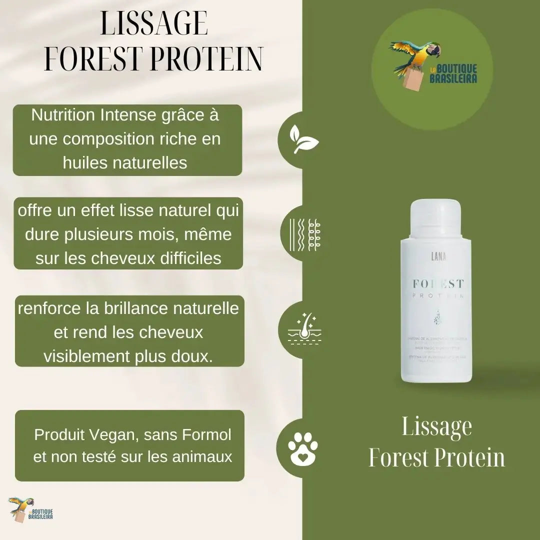 Lissage Brésilien Forest Protein 100 ml – Lana Brasiles