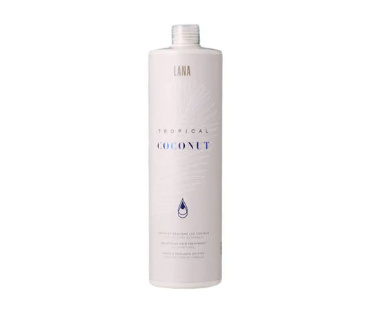 Lissage Tropical Coconut de Lana Brasiles – soin capillaire professionnel enrichi à l’huile de coco pour des cheveux lisses, nourris et brillants