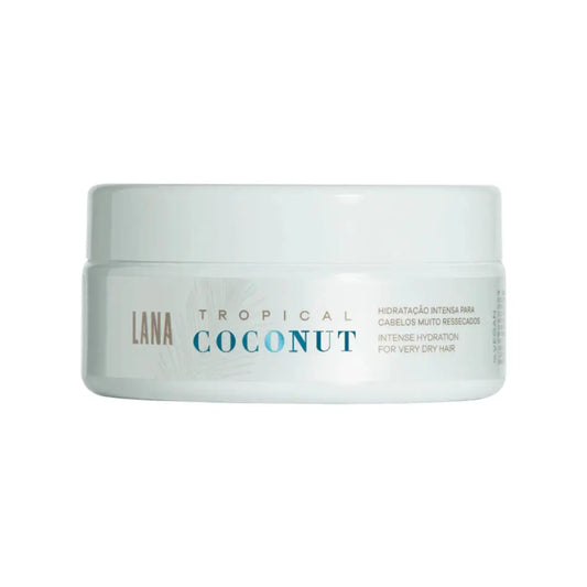 Masque Capillaire Hydratant Tropical Coconut 200g – Cheveux Secs, Blonds ou Abîmés | Lana Brasiles Lana Brasiles