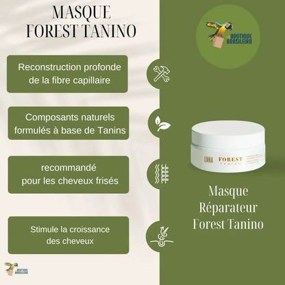 Masque Forest Tanino 200g – Lana Brasiles - Réparateur