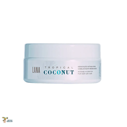 Masque Hydratant Tropical Coconut 200 g – Lana Brasiles