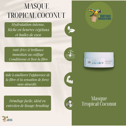 Masque Tropical Coconut 200 g – Lana Brasiles Lana Brasiles