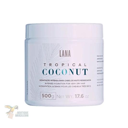 Masque Tropical Coconut 500 g – Lana Brasiles