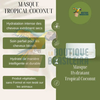 Masque Tropical Coconut 200 g – Lana Brasiles