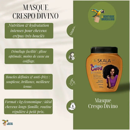 Masque pour Cheveux Afro 1kg – Crespo Divino - SKALA