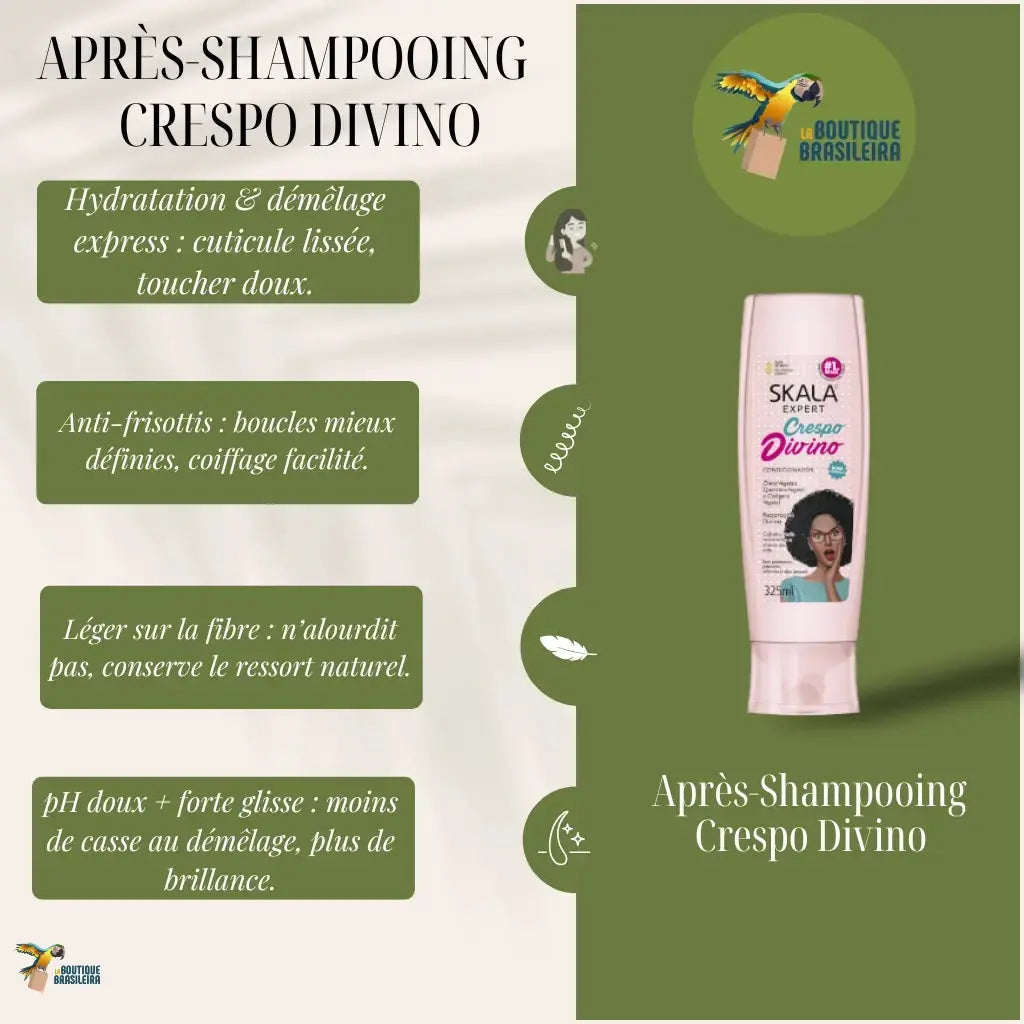 SKALA Après-shampoing Crespo Divino – Cheveux bouclés & crépus
