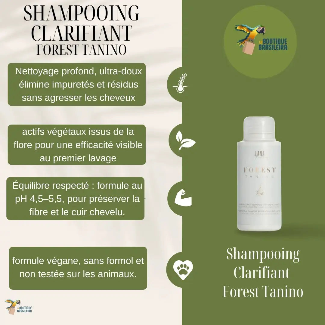 Shampoing Clarifiant Forest Tanino 100 ml – Lana Brasiles